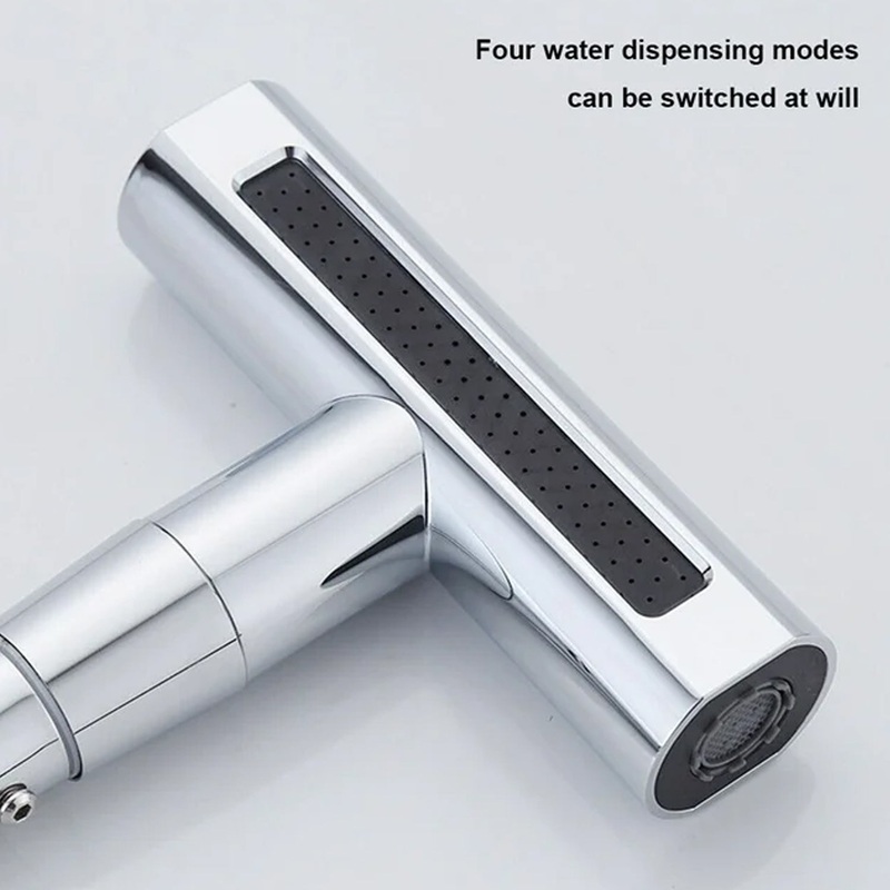 Multifunction Shower Waterfall Kitchen Faucet, 360 Rotation Waterfall Kitchen Faucet, Touch Kitchen Faucet, Faucet Extender for Kitchen Sink, Swivel Waterfall Kitchen Faucet for Washing Vegetable Fruit (4 In 1 )