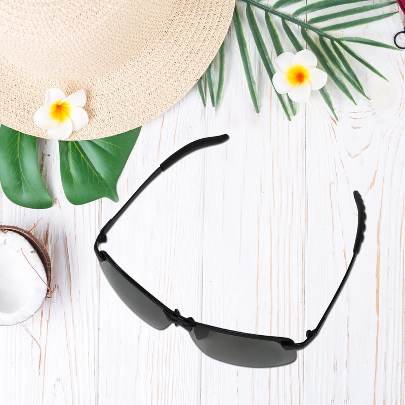 SPORTS SUNGLASSES CLASSIC LUXURY LIGHTWEIGHT RIMLESS SPORTS SUNGLASSES FOR DRIVING , FISHING , HIKING & OUTDOOR USE