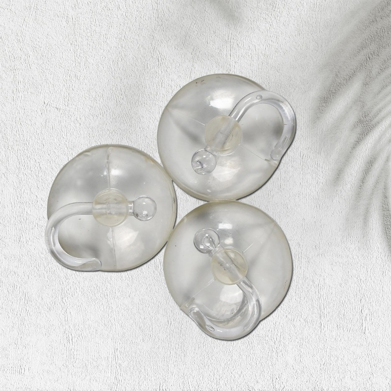 Transparent Rubber Vacuum Sucker Hooks Hanger Strong Suction Cup Bathroom Kitchen Window Wall Accessorie.
