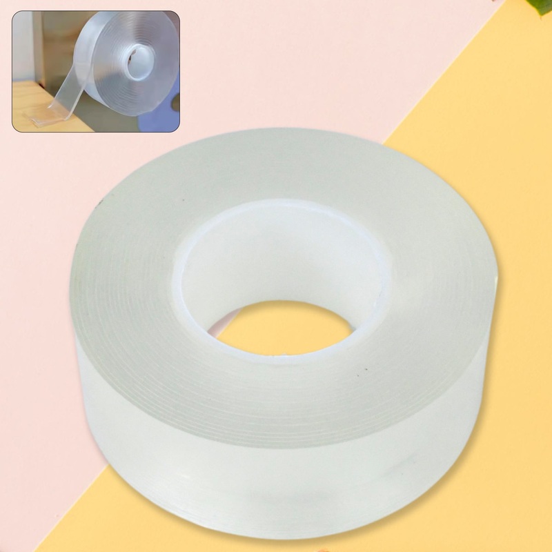 Sticky Double Sided Tape Washable Adhesive Tape Reusable (8.53 Cm / 1 Pc)