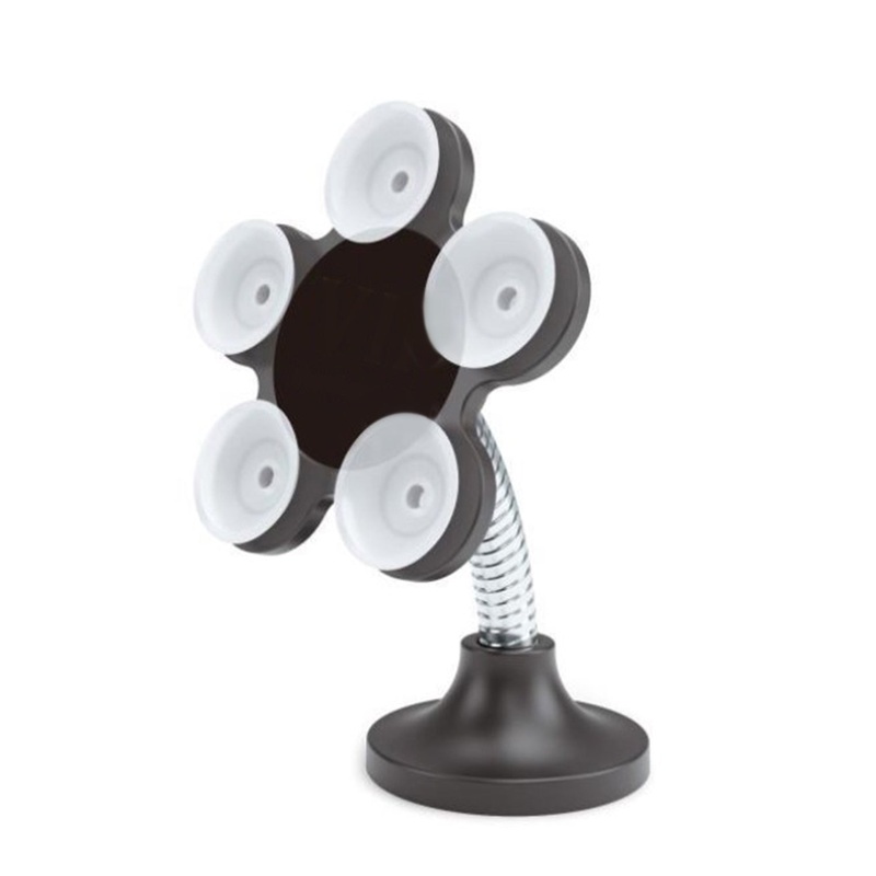 360 Rotatable Flower Shape Cellphone Holder Car & Mount Sucker Stand vip stand(Multicolored With Box))