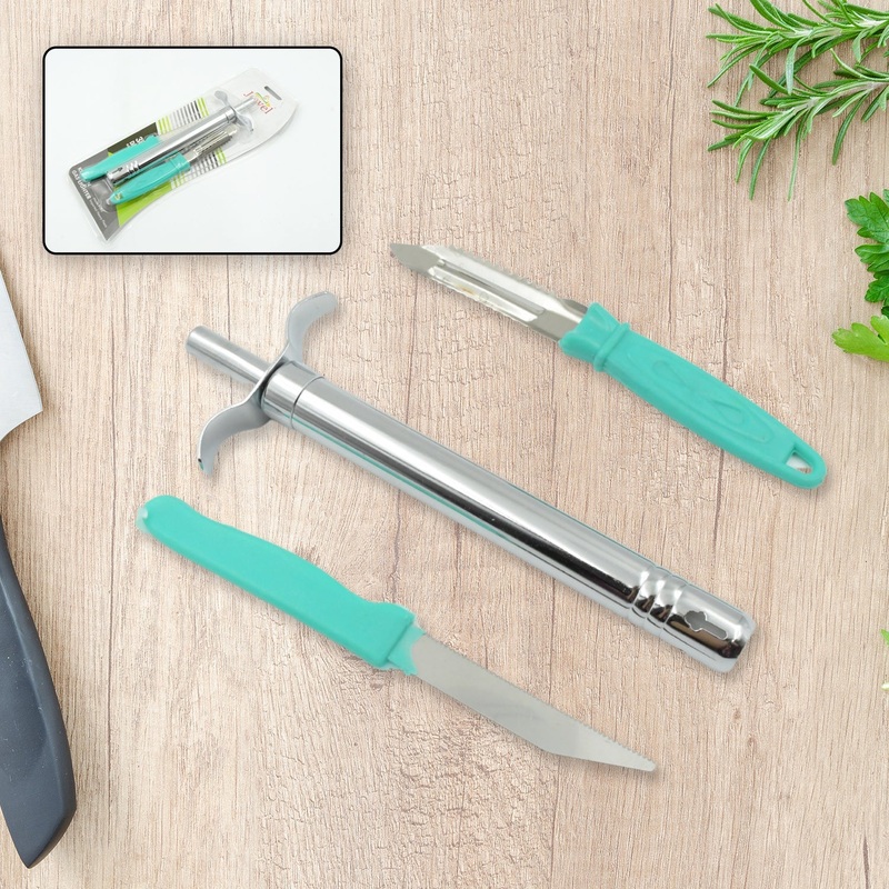 3 In 1 Kitchen Combo – Kitchen Lighter, Stainless Steel Knife and Peeler