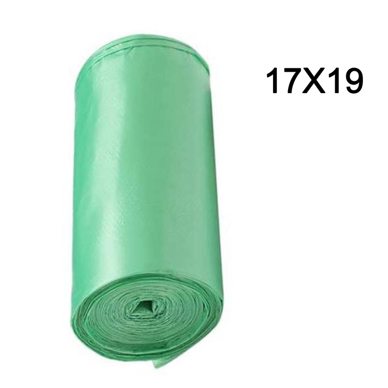 Green Compostable Corn Starch Garbage Bags (17 x 19)