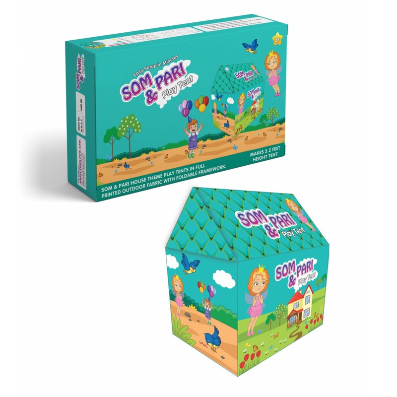 Jumbo Size Go to School Kids Play Tent House (Multicolour)