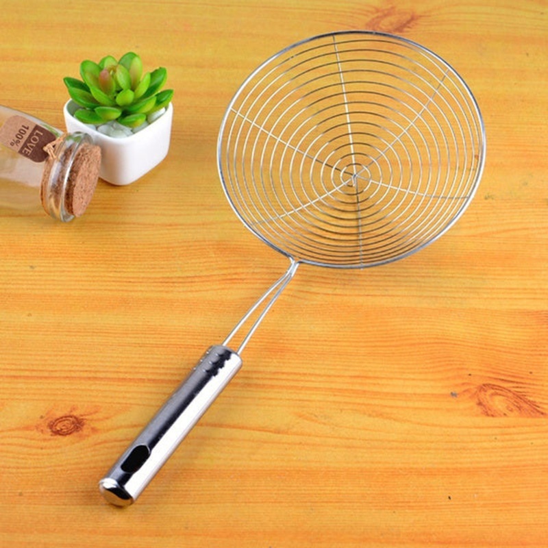 Round Stainless Steel Deep Fry  / Mesh Strainer