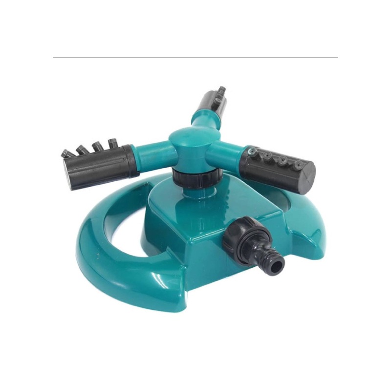3 Arm 360 Sector Rotating Water Sprinkler Garden Pipe Hose Irrigation Yard