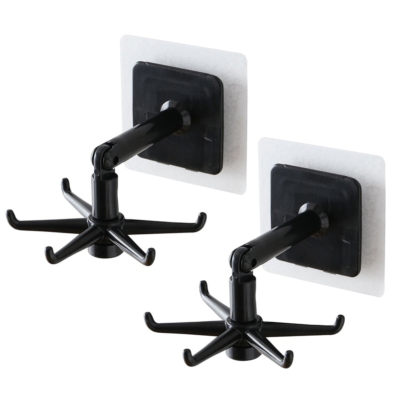 360 rotatable  hooks for hanging (Pack of 2) (Brown Box)