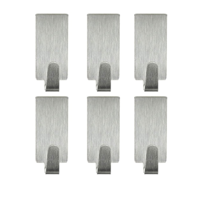 Heavy Duty Self Adhesive Hook Sticky (Pack of 6)