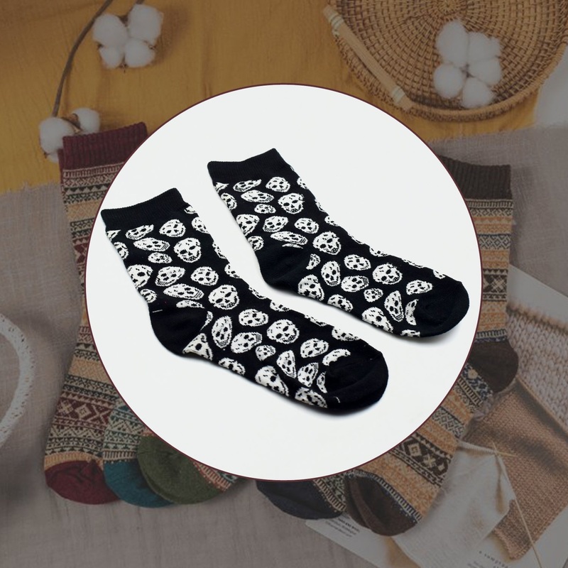 Cotton Fancy Ladies Socks (1 Pair)