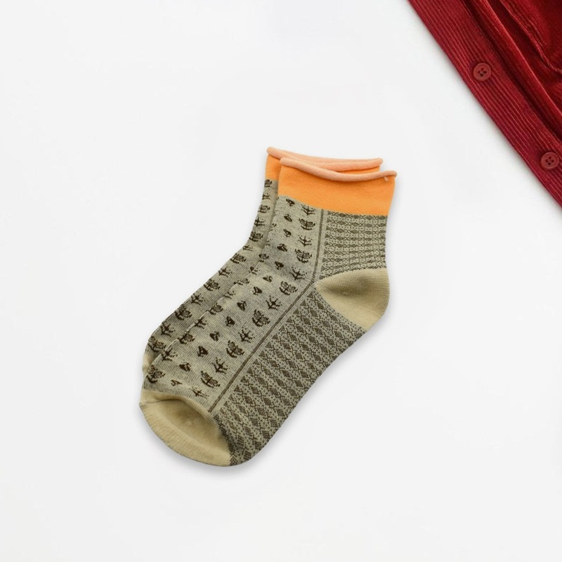 Women’s Cotton Solid Ankle Length Printed Fancy Socks Combo – 12 pair (Multicolour, Medium)