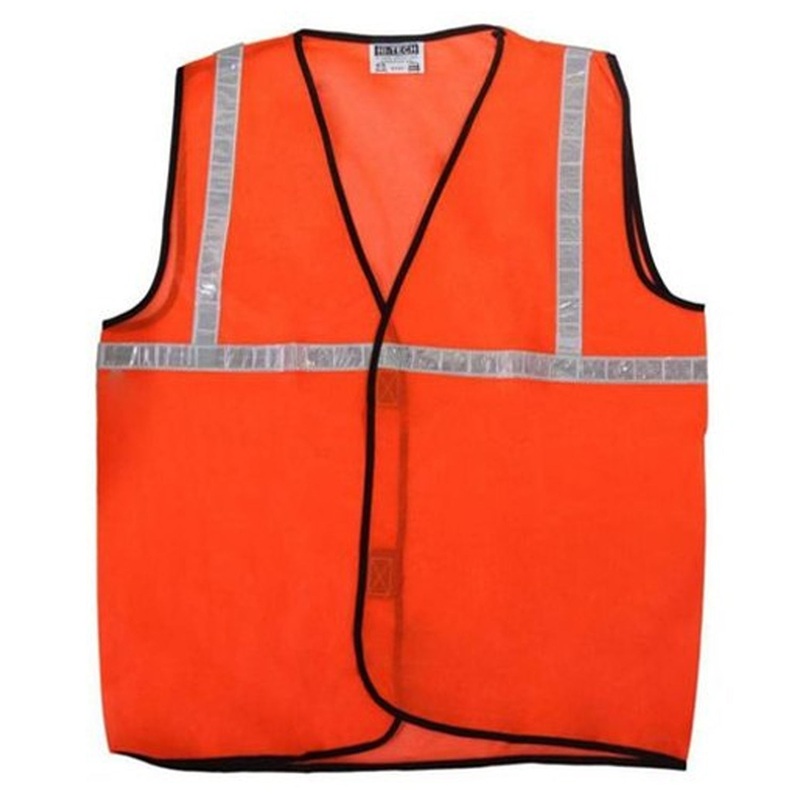 Orange Safety Jacket For Having protection against accidents usually in construction area’s.