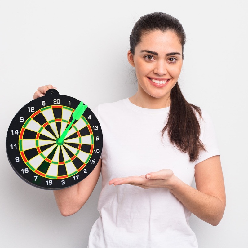 Small Magnetic Dartboard Set – Dart Board with Magnet Darts for Kids and Adults, Gift for Game Room, Office, Man Cave and Home.