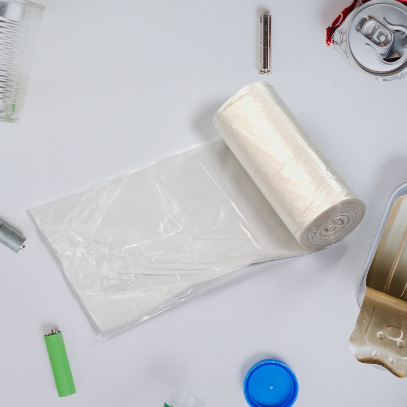 White 2Roll Garbage Bags / Dustbin Bags / Trash Bags 45x50cm 25Pcs