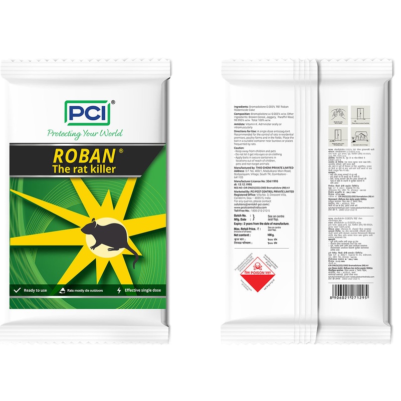 100gm PCI Roban the Rat Killer (Brown) BIG