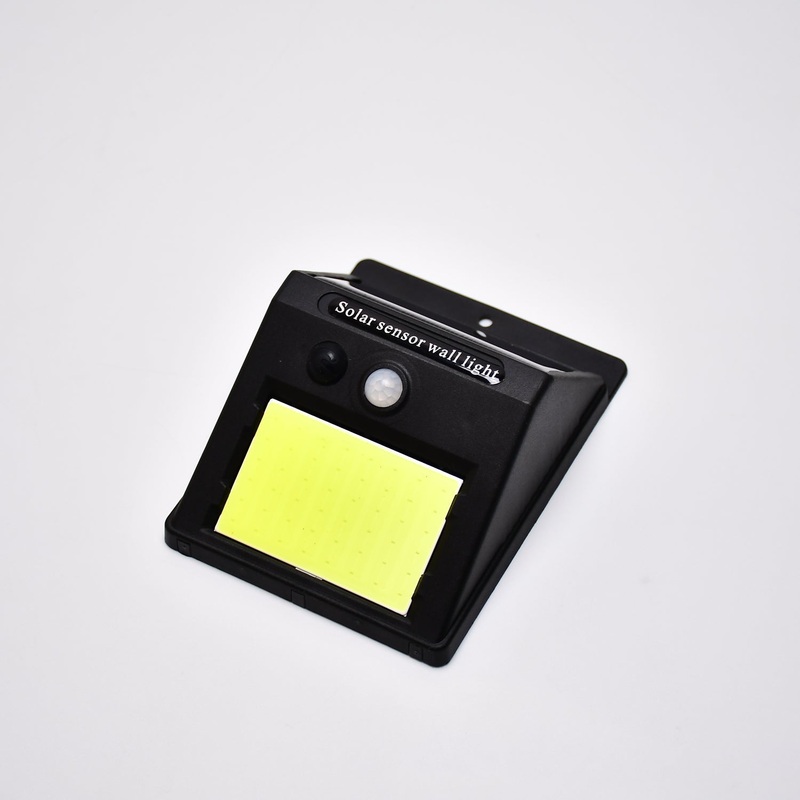 Yellow Solar Wireless Security Motion Sensor LED Night Light for Home Outdoor / Garden Wall.