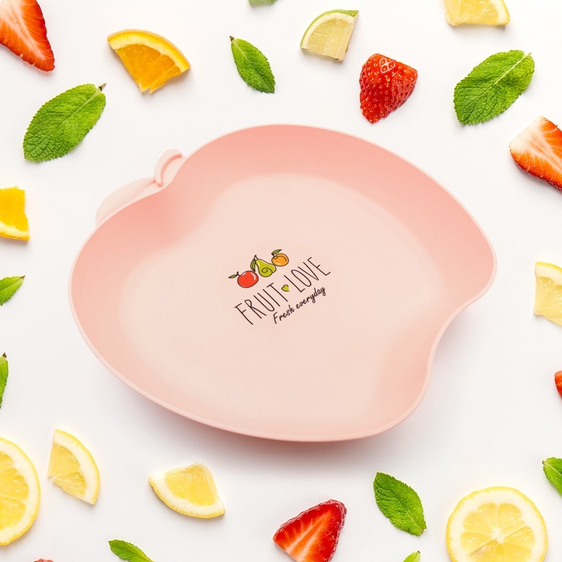 Apple Shape Plate Dish Snacks / Nuts / Desserts Plates for Kids, BPA Free, Childrens Food Plate, Kids Bowl, Serving Platters Food Tray Decorative Serving Trays for Candy Fruits Dessert Fruit Plate, Baby Cartoon Pie Bowl Plate, Tableware (1 Pc)