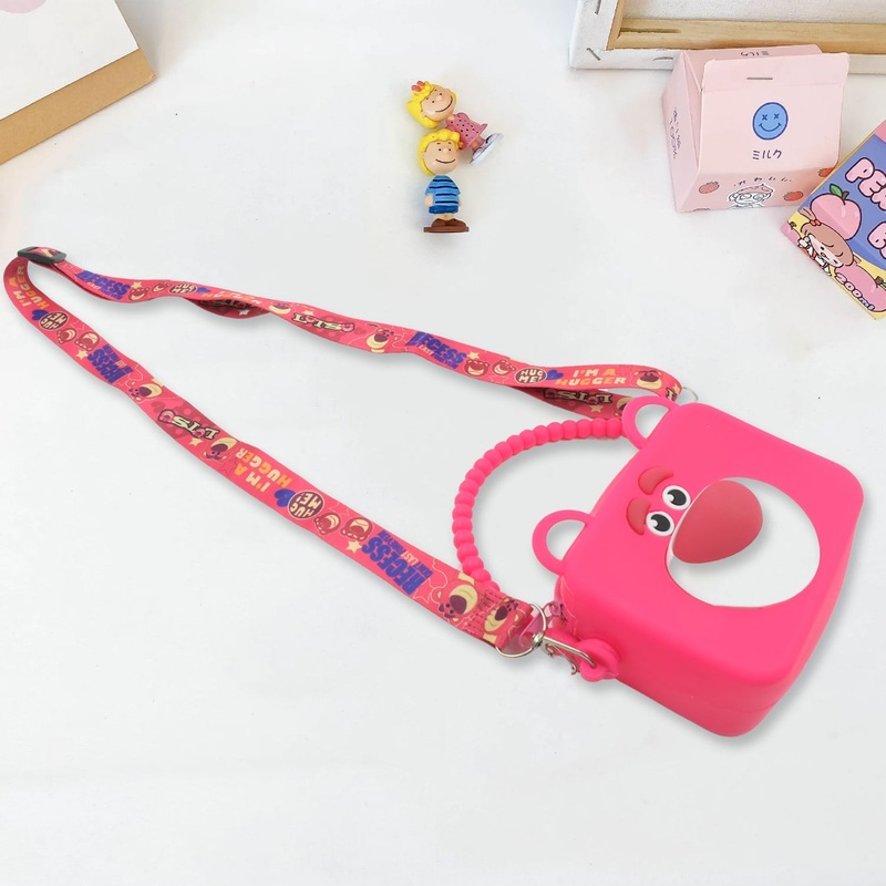Cute Cartoon Girls’ Backpack, Shoulder Bag / Purse, Portable, Mini Silicone Handbag Girls, Children’s Bag / Purse for For Girls Women, Gift Girls Bag Accessories (1 Pc )