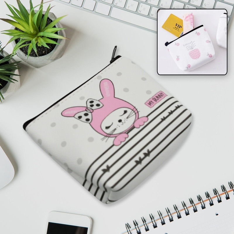 Mini Reusable Multipurpose Washable Pouch Case Travel, Boys & Girls Pouch with Zip, Cosmetic Makeup Pouch, Mini Backpack, for Travel (10×9 CM)