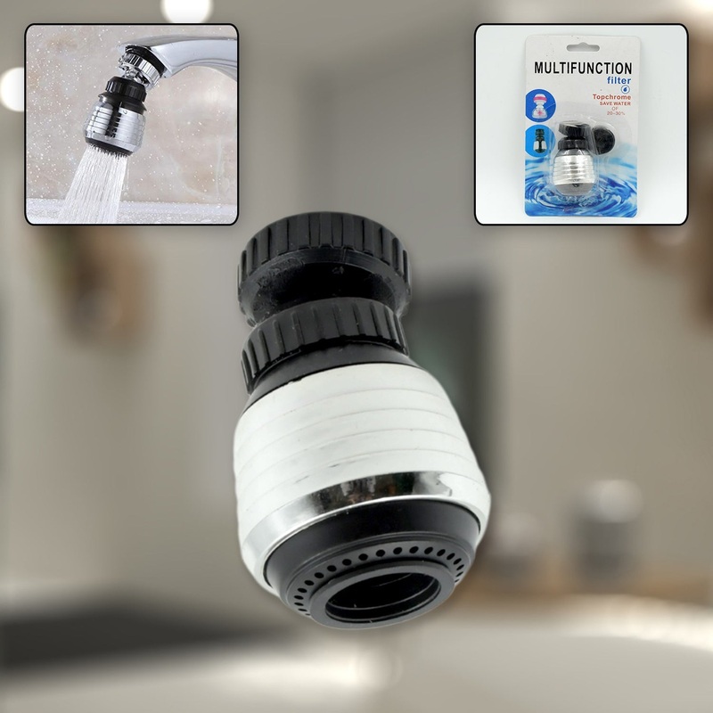 Faucet Bubbler, Faucet Aerator, Water Filter 360 Sink Use for Kitchen, Bathroom, Home Use, High Pressure Power Spray, Plating, for Kitchen Bathroom (1 Pc)