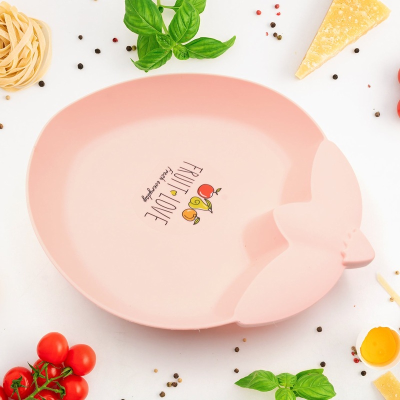 Strawberry Shape Plate Dish Snacks / Nuts / Desserts Plates for Kids, BPA Free, Childrens Food Plate, Kids Bowl, Serving Platters Food Tray Decorative Serving Trays for Candy Fruits Dessert Fruit Plate, Baby Cartoon Pie Bowl Plate, Tableware (1 Pc)