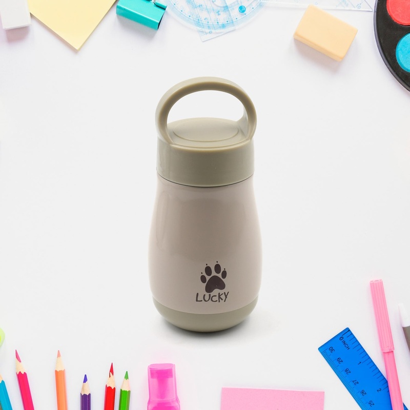 Fashion Flask Cute Children Water Bottle for Kids – Vacuum Flask Stainless Steel BPA Free Double Walled Vacuum Insulated Stainless Steel Flask with Lid for Water Bottle, Milk, Hot & Cool Bottle Thermos for Kids (180 ML)