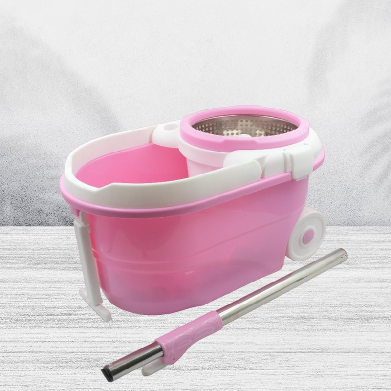 Spin Mop with Bucket for Floor Cleaning – Magic Mop Set with Steel Spin, Mop Stick, and Bucket for Home & Office