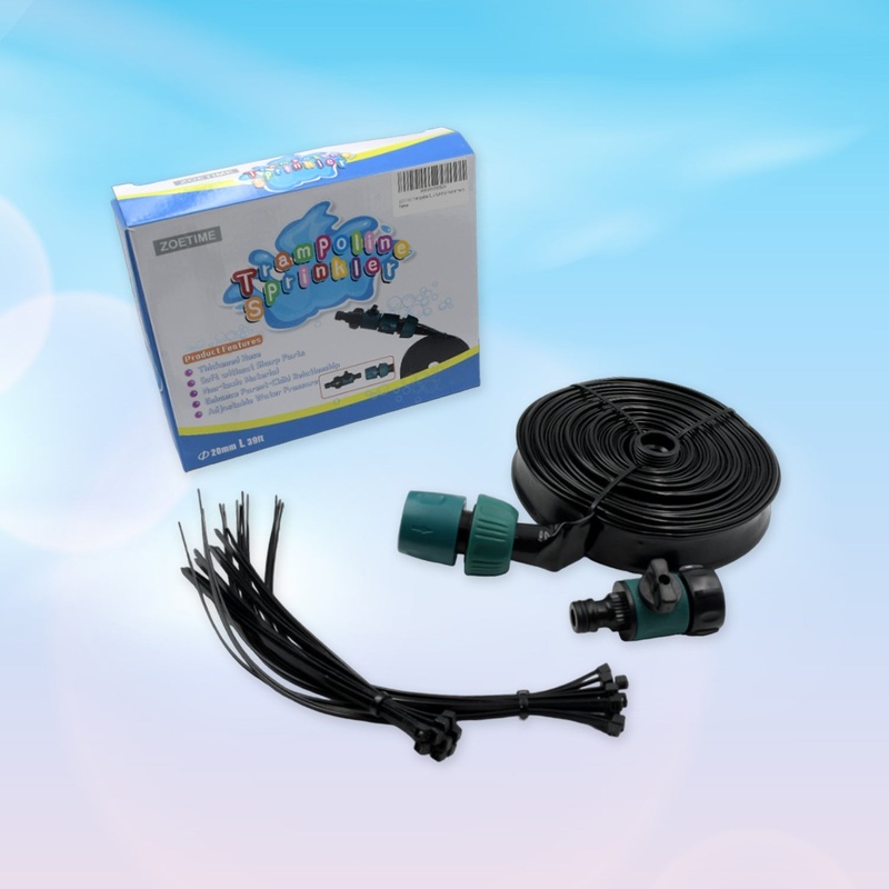 Trampoline Sprinkler for Kids – Outdoor Trampoline Water Sprinkler for Kids and Adults, Trampoline Accessories Sprinkler 39ft Long for Water Play, Games, and Summer Fun in Yards (39ft)