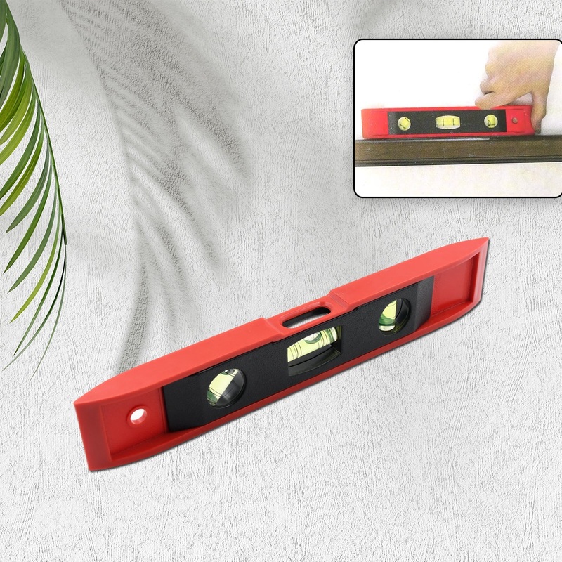 3 Bubble Mini Spirit Level Plastic Torpedo Carpenter’s Spirit Level Measurement tools