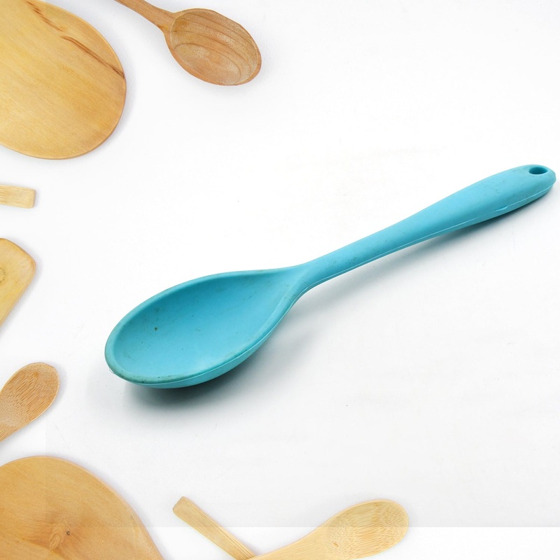 Large Silicone Spoon for Baking, Serving, Basting – Heat Resistant, Non Stick Utensil Spoon (27cm)