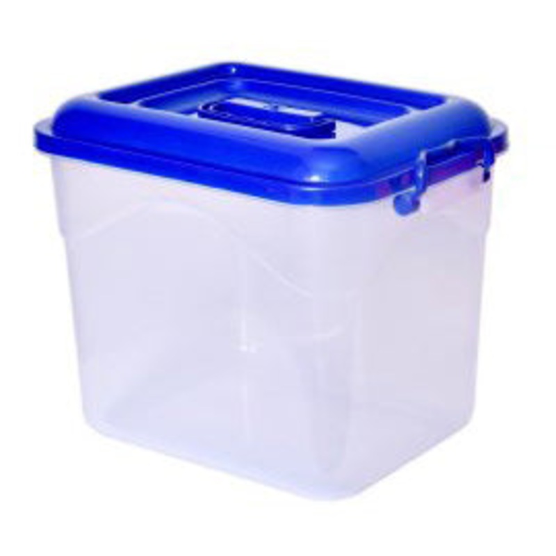 3718 Plastic Container with Side Lock-Handle for Flour, Pulses, Cereal, Atta, Rice, Snacks Etc (5.5 KG