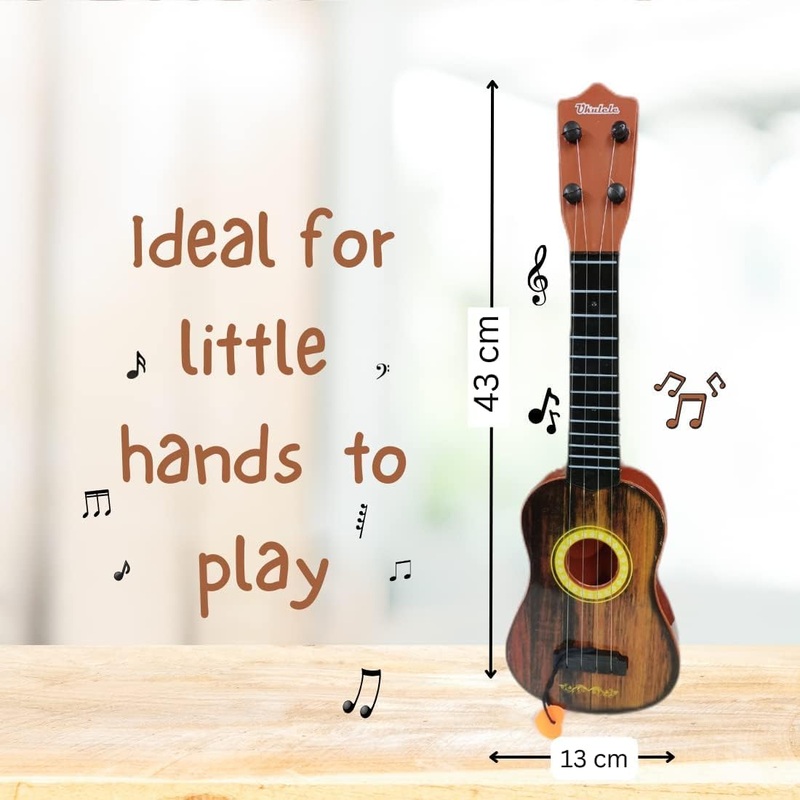 4 String Musical Toy 17 Guitar for Children, Kids Handheld Best Toy & Gift for Girls & Boys