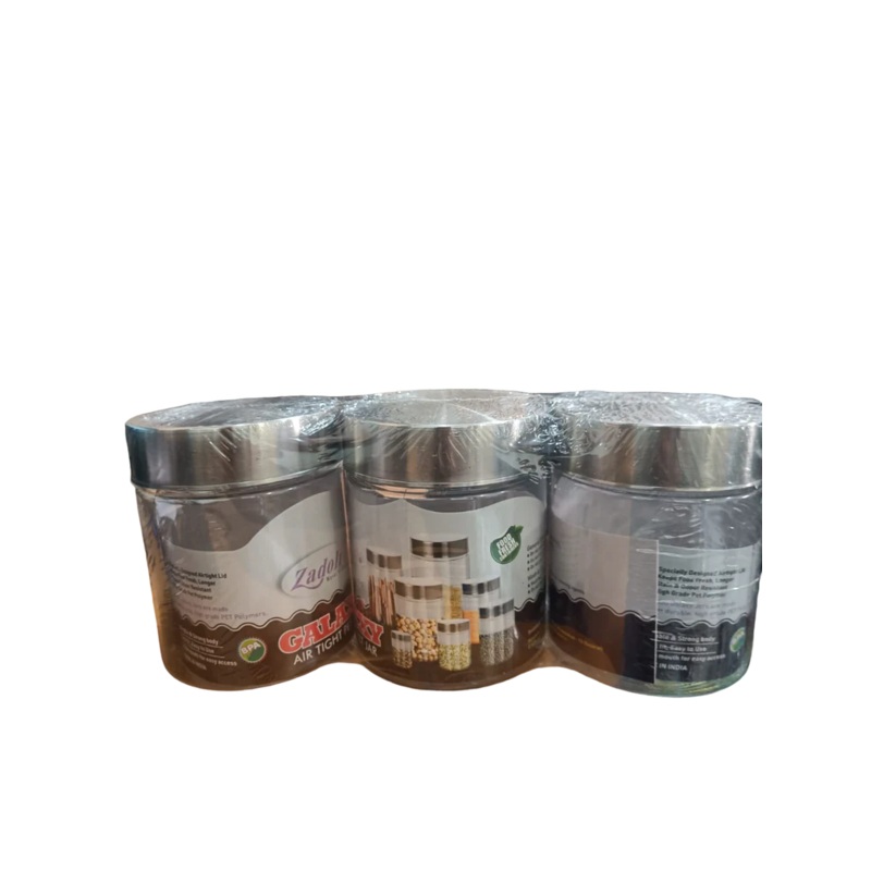 Galaxy SS Cap Transperant Jar 500 ML -3pcs set