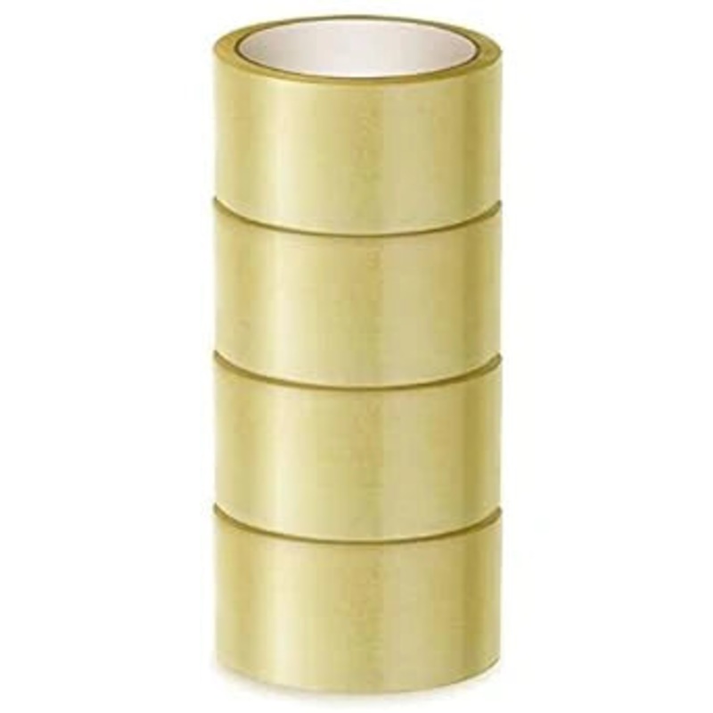 (PACK OF 1)Clear Packing Tape (Transparent ) – 72mm / 1 Width – BOPP Industrial Packaging Tape
