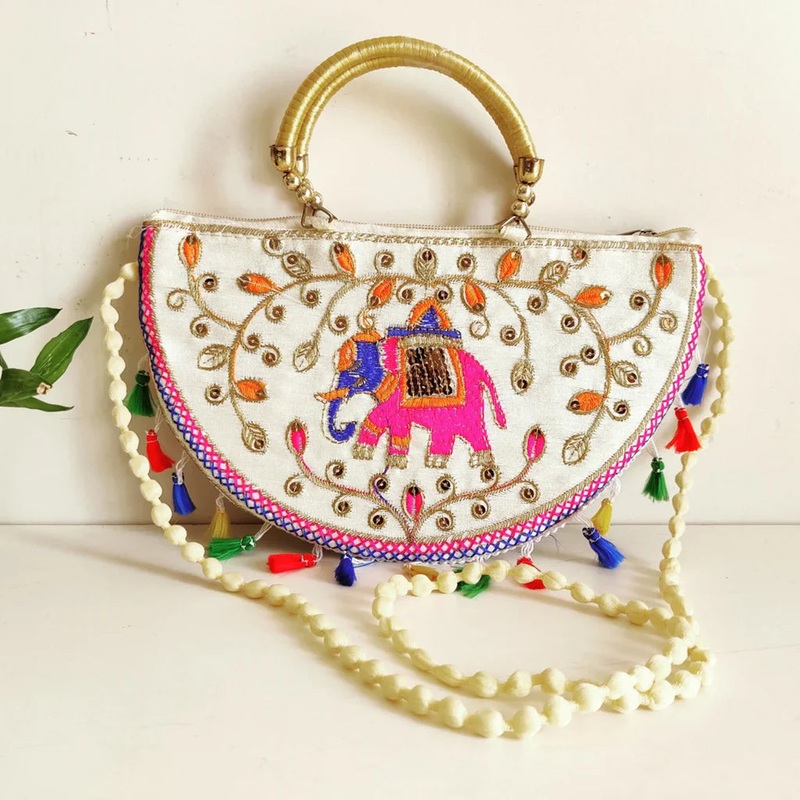 Traditional handbag, Rajasthani Jaipuri Cotton Bag, Ethnic Stylish Designer, Handicrafted Handbag