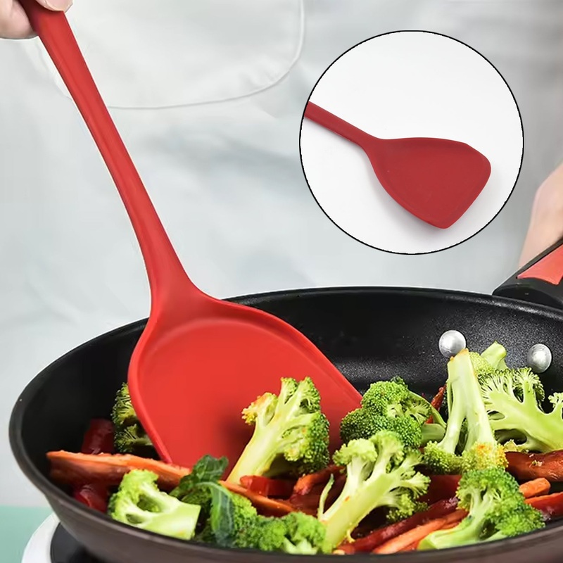 Multipurpose Silicone Cooking Spoon (1 Pc / 34 Cm)