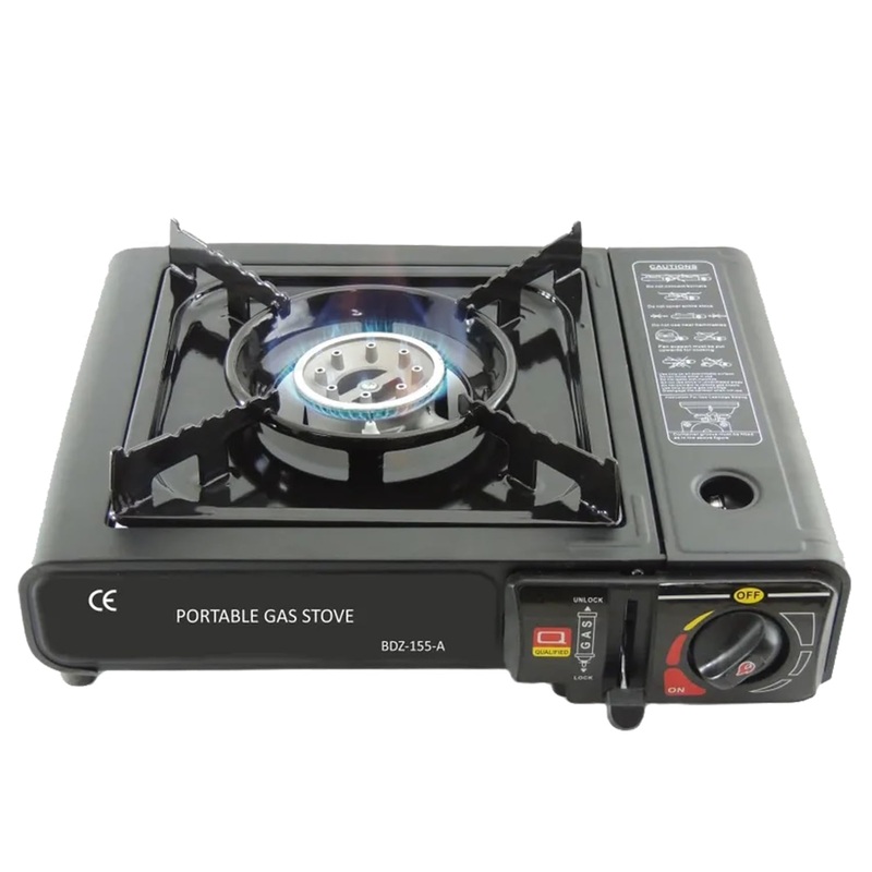 2 in 1 Camping Gas Stove or Butane Stove Dual Fuel Stove Portable Gas Stove For Home And Travel – Black Color