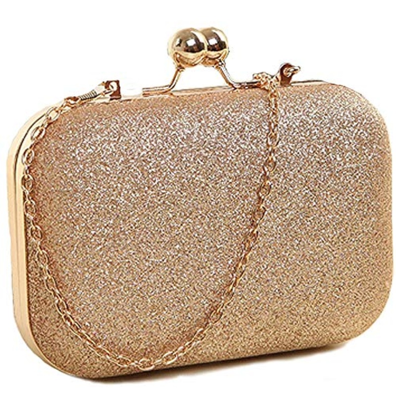 Embroidered Box Clutch Bag Purse for Bridal, Casual, Wedding Bag for Women & Girls