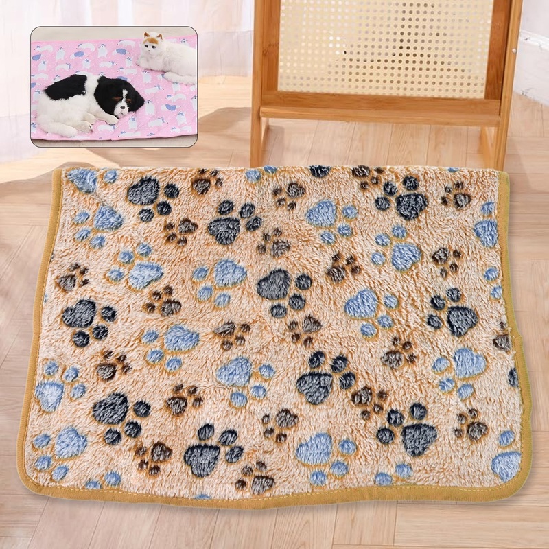 Pet Soft Cat Dog Blanket, Soft Warm Sleep Mat (7560 Cm / 1 Pc / Mix Color & Design)
