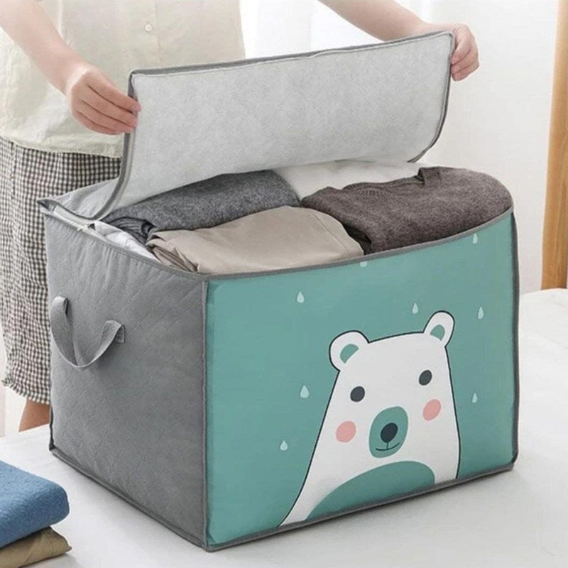 Foldable Closet Organizer Clear Window with Sturdy Zipper, Storage Bag (534240 Cm / 1 Pc)