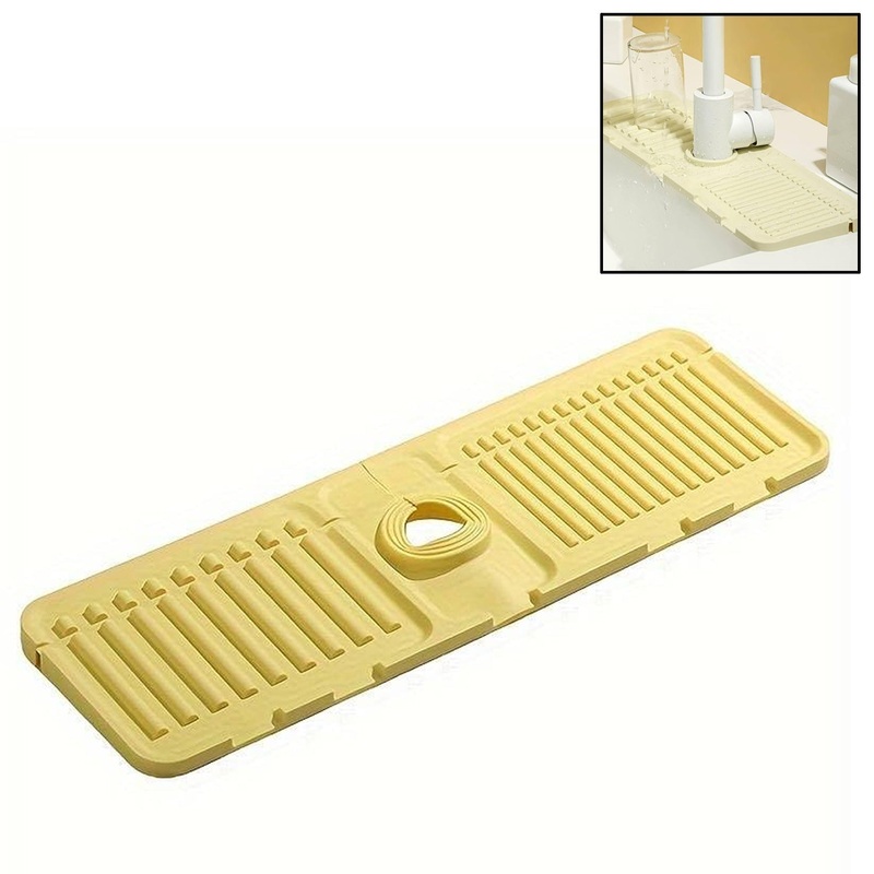 Silicone Sink Faucet Pad / Mat (1 Pc / 33×12 Cm)