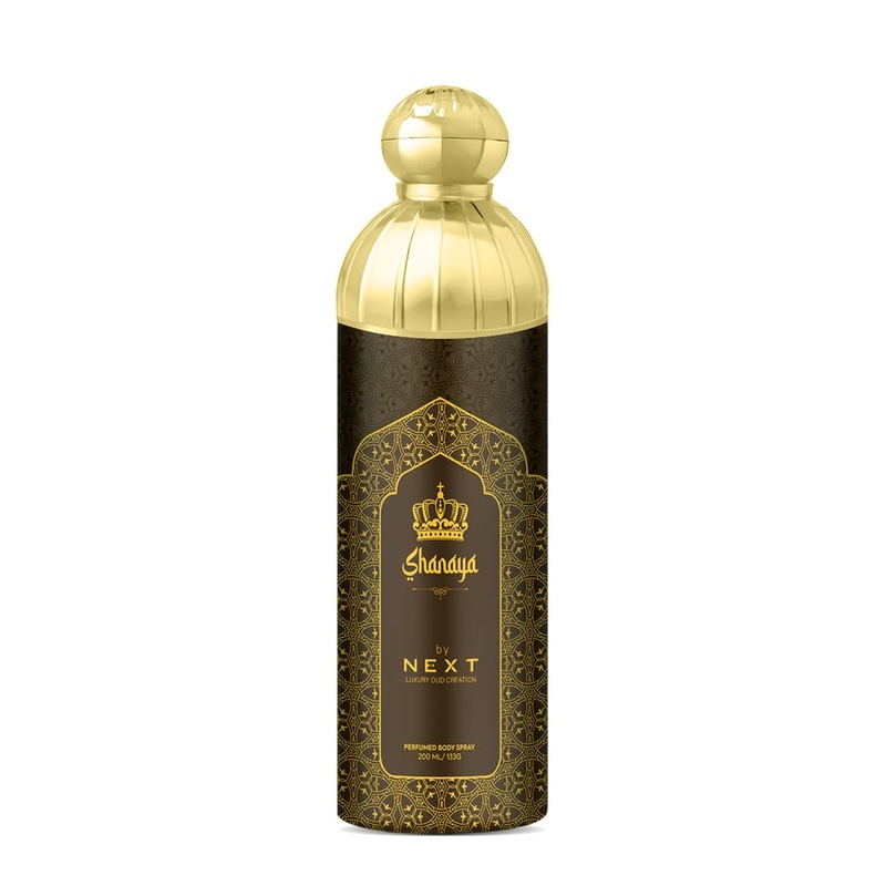 Next Care Shanaya Arabic Body Spray for Men & Women 200ml Luxurious Long-Lasting Deo for Men & Women |Unisex Body Spray with Rose, Saffron, Oud | Best Deodorant for men & women