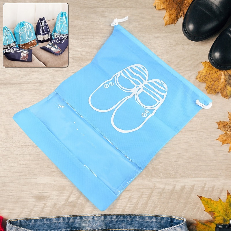Shoes Storage Bag Closet Organizer Non-Woven Travel Portable Bag (1 Pc / )