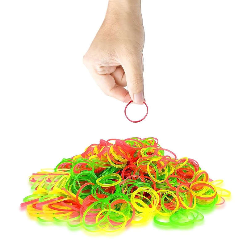 2-Inch Unbreakable Nylon Rubber Bands  Reusable Multicolor for Office, Home & School (50GM)