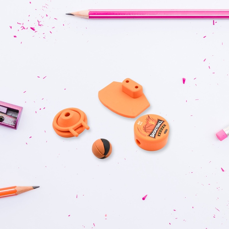 Football & Basketball Stationery Kit  Pencil, Sharpener & Eraser for Kids (Birthday Gift)