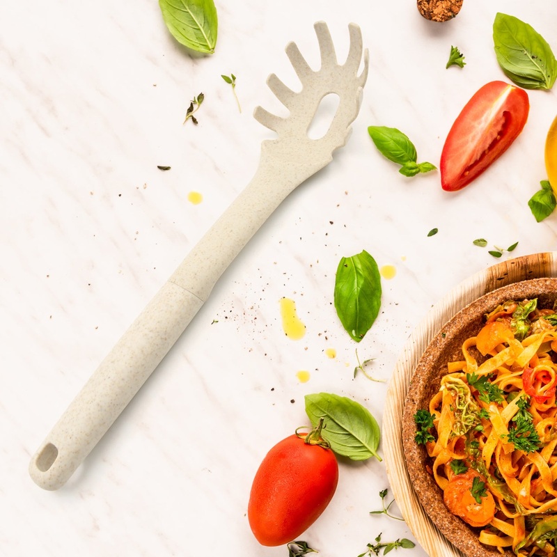 Plastic Kitchen Utensil – Heat-Resistant Non-Stick Whisk, Pasta & Soup Spoon (1 Pc )