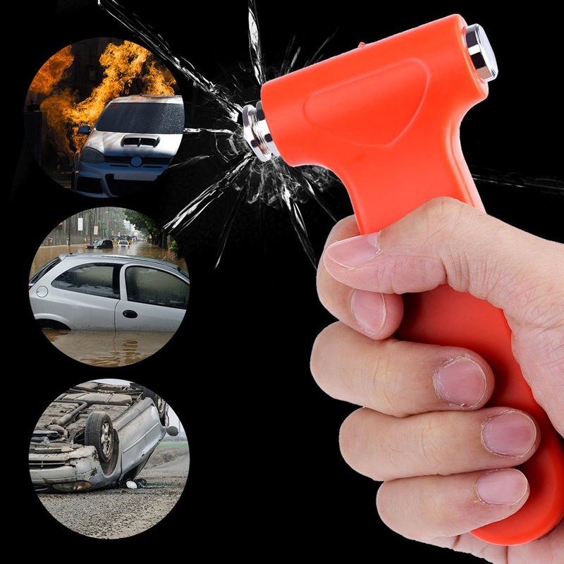 Car Safety Hammer – Emergency Rescue Tool with Window Breaker & Seatbelt Cutter