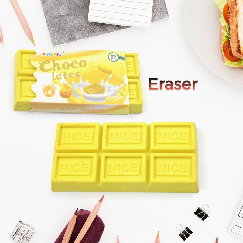 Chocolate Shaped Erasers for Kids – Soft Erasers for School & Office