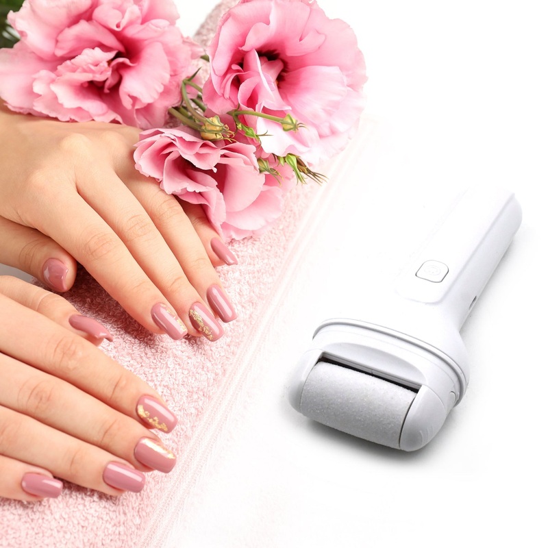 Portable Electric Foot File  Rechargeable Callus Remover & Pedicure Tool for Smooth Feet