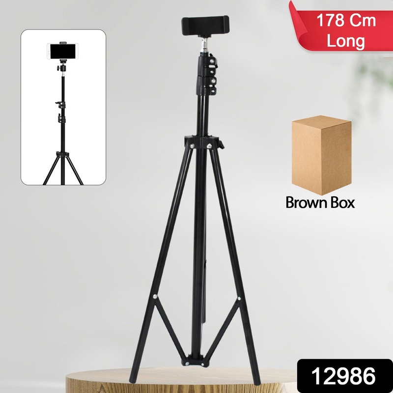 Professional DSLR Camera Tripod – Max Height 178cm Adjustable Stand with Multipurpose Head for Photography