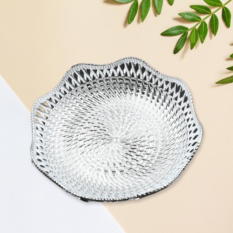 Round Traditional Multipurpose Mukhwas Serving Tray  Decorative Platters (1 Pc)